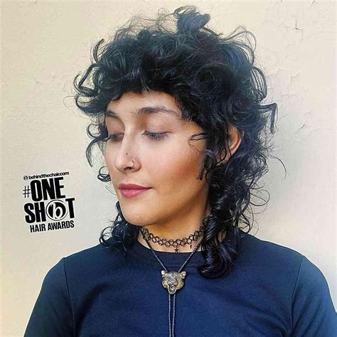 29 Modern Mullet Hairstyles for Girls with Curly Hair - Hairstyles VIP