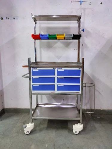 Stainless Steel Crash Cart - Crash Cart Trolley Stainless Steel Trader ...