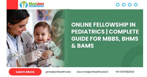 Online Fellowship in Pediatrics | Complete Guide for MBBS, BHMS & BAMS ...