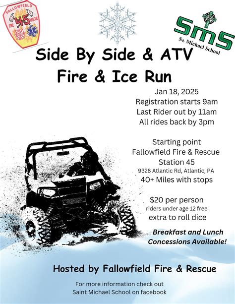SMS Side by Side & ATV Winter Run, Fallowfield Fire & Rescue Dept. 45 ...