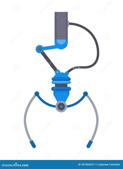 Mechanical Claw Gripper. Mechanical Robotic Grip. Arm Arcade Game Hooks For Prizes Technological ...