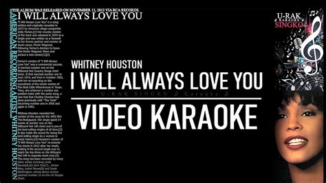 Whitney Houston - I Will Always Love You | Karaoke ♫ - YouTube