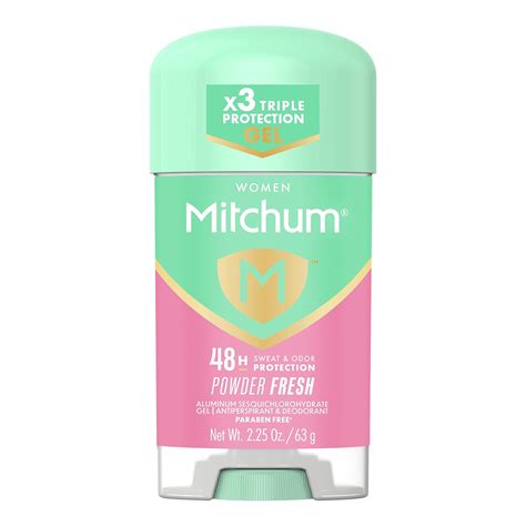 Mitchum Lady Clear Gel Antiperspirant & Deodorant, Powder Fresh - 2.25 ...
