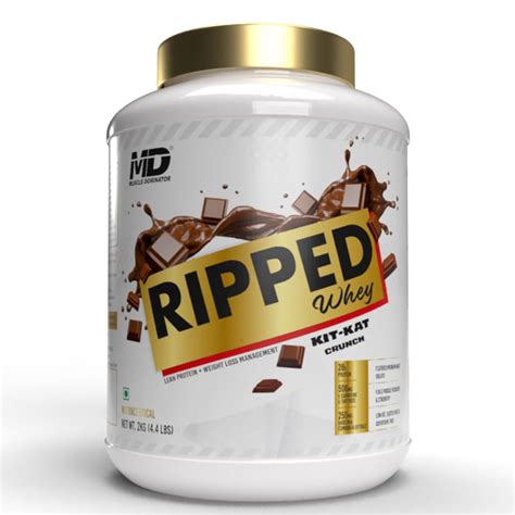Muscle Dominator Ripped Whey Protein | 28 G. Protein, 500 Mg. L ...