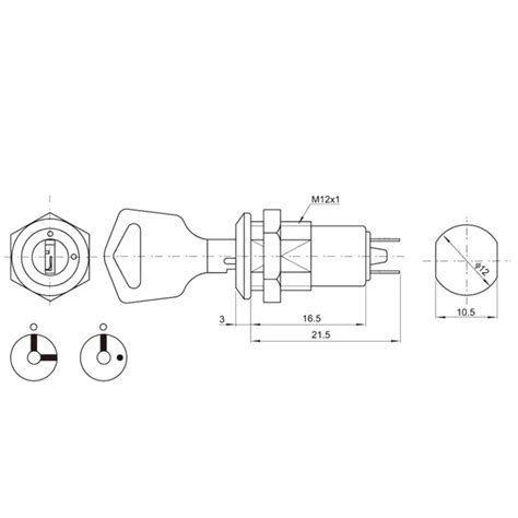 Buy Electric 2 Positions ON OFF Metal Keylock Switch Online In India at ...