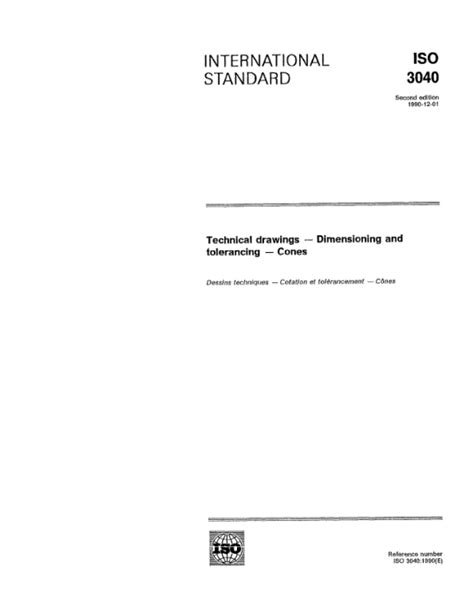 ISO 3040:1990, Technical drawings - Dimensioning and tolerancing ...