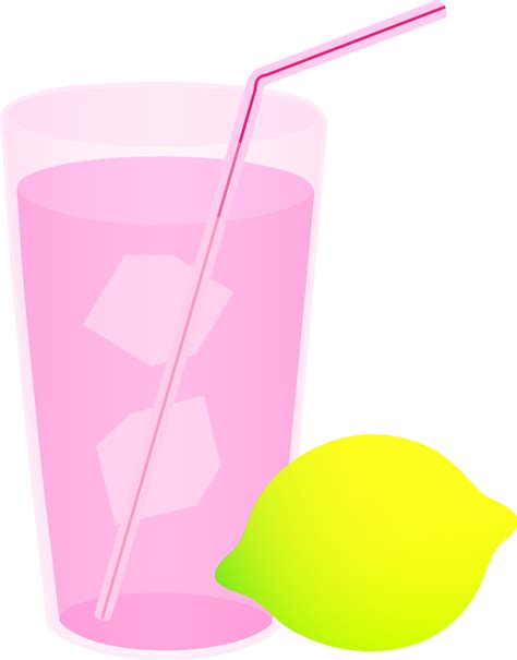 Glass Of Pink Lemonade Clipart