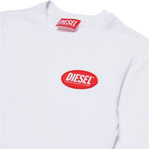 Boys White Logo-Patch T-Shirts