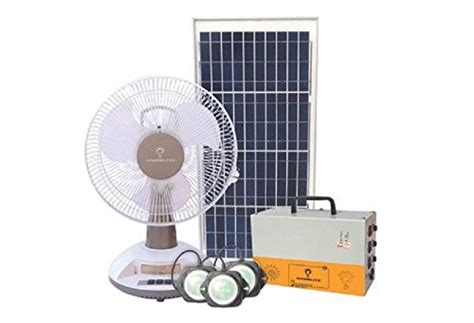 Andslite solar rechargeable table fan 20 w panel : Amazon.in: Home ...