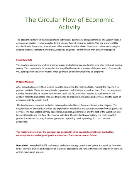 Circular Flow of Economic Activity Examples 的图像结果