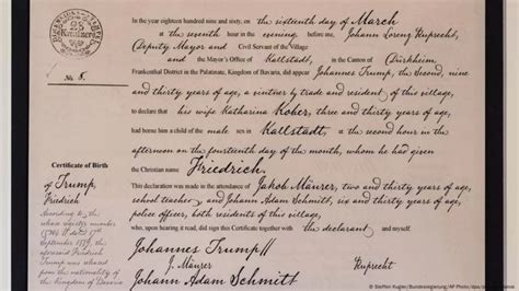 ILLEGAL ALIEN IN AMERICA GERMAN JEW FRIEDRICH DRUMP, THE GRANDFATHER OF ...