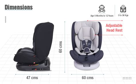 Buy R for Rabbit Jack N Jill Grand ISOFIX Baby Car Seat Convertible 360 ...