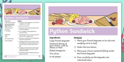 Image result for Python Algorithm Making a Sandwich