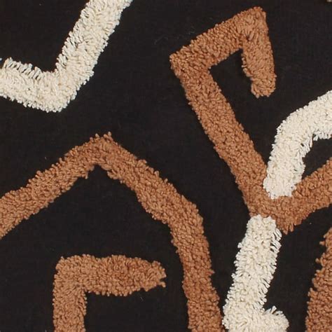 Crosby St. Black Abstract Tufted Throw Pillow, 18"