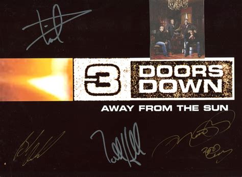 3 Doors Down (band) autographs, IP signed photograph