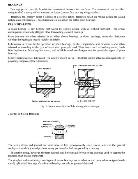 Session 05 - ..notes - BEARINGS Bearings permit smooth, low-friction ...
