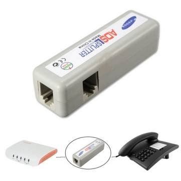 RJ11 ADSL Fax Modem Broadband Phone Network Jack Cable Line Filter ...