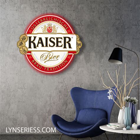 Kaiser Neon LED Sign Acrylic Artwork Home Bar Decor - Lynseriess