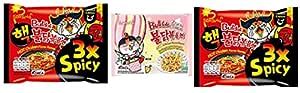Sam Yang Buldak 3X Spicy Noodles 2&Buldak Cream Carbonara 1(Pack Of 3 ...
