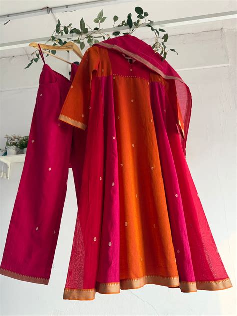 kurta set for women -Rang Utsav Cotton Handloom Set – Taram