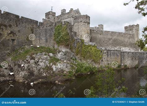 Cahir Castle on an Island on River Suir, Cahir, Co Tipperary, Ir Stock ...