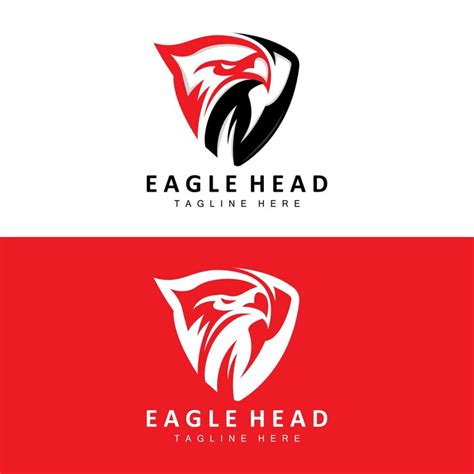 Adlerkopf-Logo-Design Fliegende Feder Tierflügel Vektor Produktmarke ...