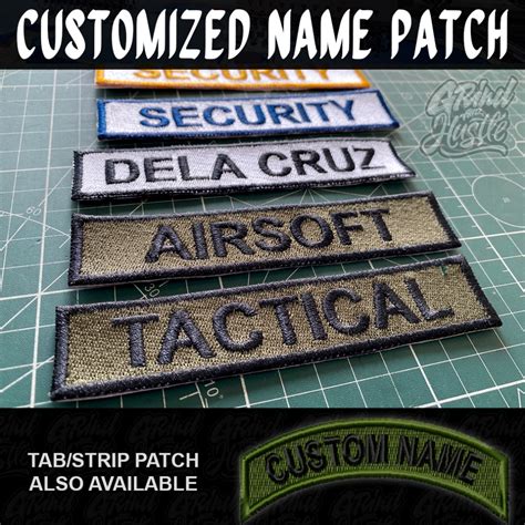 Customized Embroidered Name Patches - Name Cloth - Name Tab - Name ...
