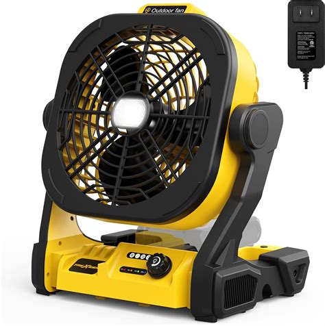 Amazon.com: TREXEEN Battery Operated Fan for Dewalt 20V Max battery ...