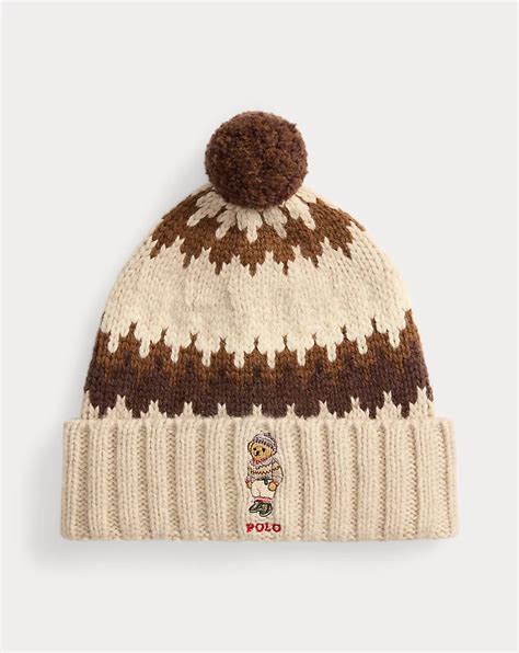 Polo Bear Wool-Blend Pom Beanie for Women | Ralph Lauren® IN