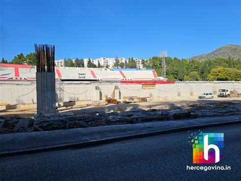(FOTO) HŠK Zrinjski: Radovi na izgradnju nove tribine stadiona pod ...