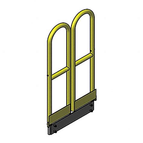 COTTERMAN, For Rolling Ladders, 3.8 ft Overall Ht, Rear Side Gate ...