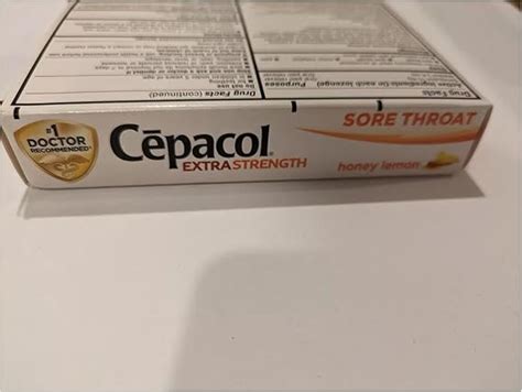 Cepacol Extra Strength Sore Throat Lozenges, Powerful Symptom Relief ...