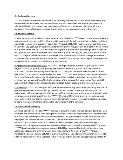 Image result for Business Simulation D361 Task 1