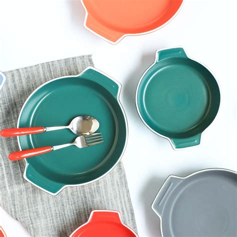 Ceramic Baking Pot Green Large 700ml Online - Premium Baking Dish ...