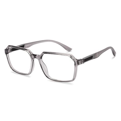Buy Grey Transparent Full Rim Geometric Lenskart Air Classics LA E17716 ...