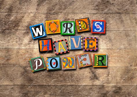 Premium Photo | Words Have Powerword on wood background English ...