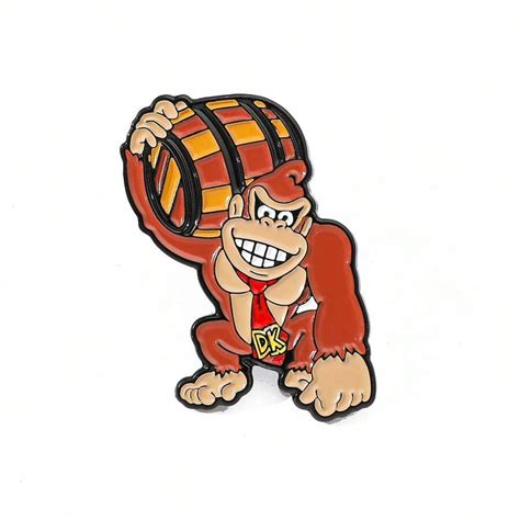 SuperMario 1 Pc Cartoon Creative Handsome Donkey Kong Zinc Alloy Brooch ...