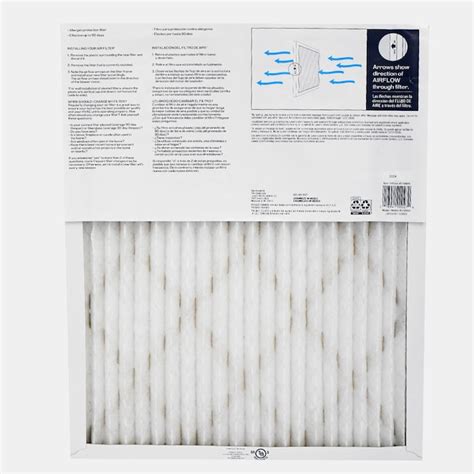 Project Source 16-in W x 30-in L x 1-in MERV 8 Electrostatic Pleated ...