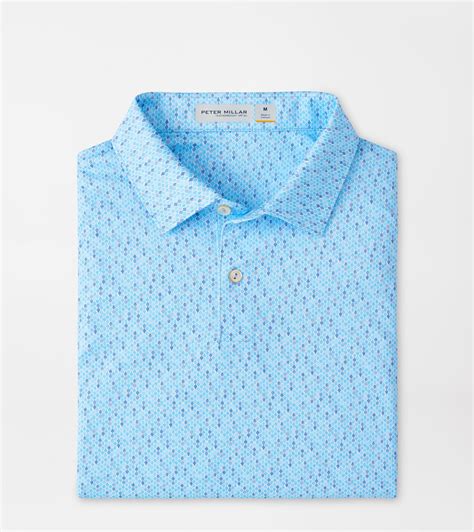 Featherweight Pineapple Mosaic Performance Polo | Men's Polos | Peter ...