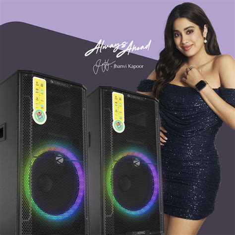 Zebronics Kong DJ speaker - 380W, LED lights, dual mic