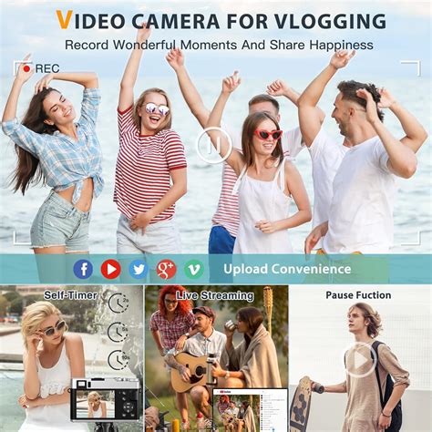 Buy 4K Digital Camera with Viewfinder Flash & Dial, 48MP Vlogging ...