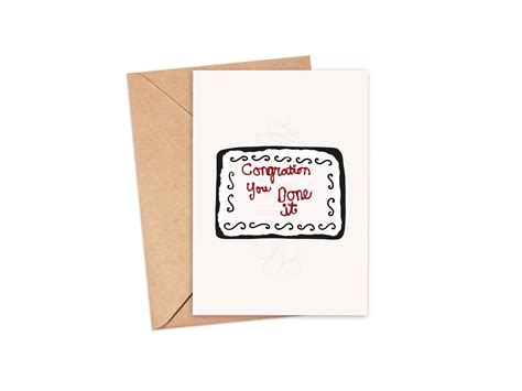 "Congration You Done It" Card | 5x7 Digital Download – seehercreate