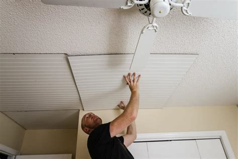 How to Install Interlocking Ceiling Tile 的图像结果