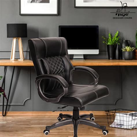 ROSE®Iran Leatherette Executive Mid Back – Rose Designer Chairs