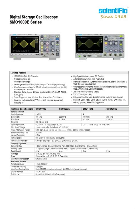 Oscilloscope - Tektronix TBS1072C 70 MHz 2 Channel Manufacturer from ...