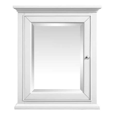 Home Decorators Collection White Rectangular Beveled Edge Bathroom ...