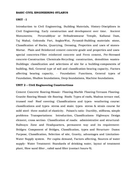 BCME UNIT 1 Q&A - QUESTIONS AND ANSWERS - BASIC CIVIL ENGINEERING ...