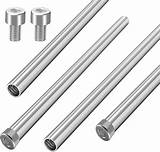4 PCS Hollow Threaded Tube Stainless Steel 4 Inch Capillary Tube Inner ...