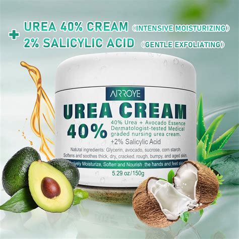 Buy Urea 40% Foot Cream with 2% Plus Salicylic Acid， Foot Cream for Dry ...