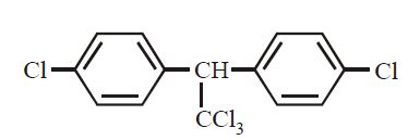 Chlorobenzne reacts with trichloro acetaldehyde in the presence of ...